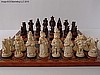 Cats v Dogs Plain Theme Chess Set